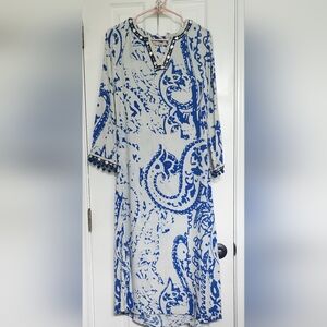 Soft Surroundings Maxi Dress Swim Cover 100% Vicose Size Petite Medium​